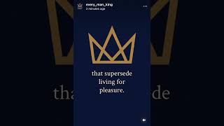 Men Live by Principles... NOT for Pleasure