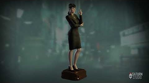 Rachael blade runner 3d sculpture