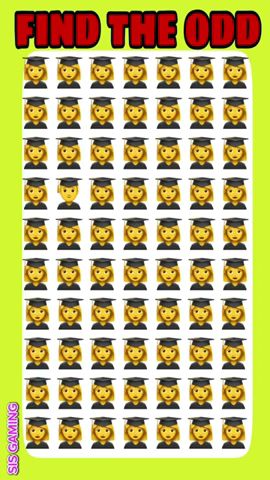FIND THE ODD EMOJI OUT #howgoodareyoureyes #emojichallenge #puzzlegame #spotthedifference