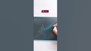 Aswini Name Signature 😍 Comment your name for signature 😊