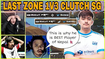 DRS Killer YT Last Zone 1v3 Clutch SG 😱 | Streamers Reaction 🔥 | Clash with kvn #killeryt
