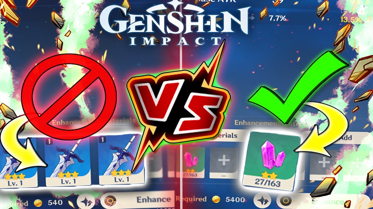 Don'T Make This Mistake! Do'S \U0026 Dont'S Of Weapon Enhancement And Refinement Guide!! | Genshin Impact