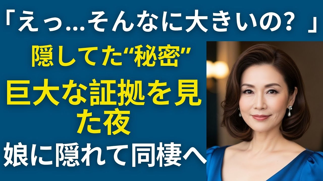 【シニア恋愛】娘との縁を切ってまで婿と暮らし始めた60代女性の物語｜熟年恋愛｜オーディオブック｜中年の恋｜月明かり朗読｜エピソードドラマ