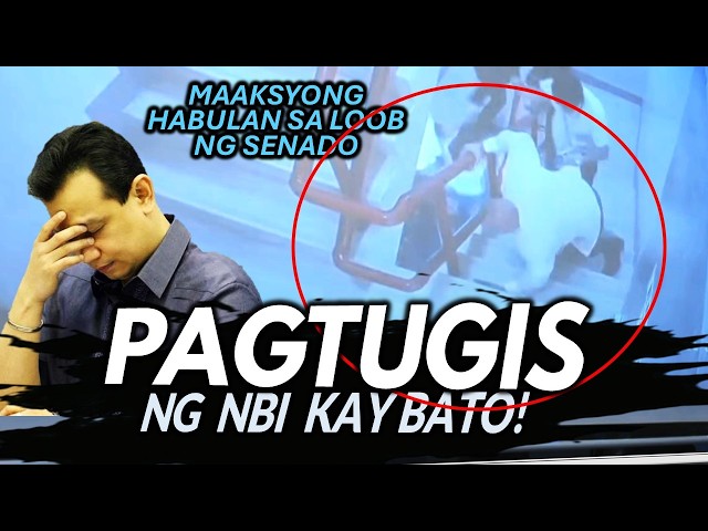 VIDEO ng maksyong habulan sa loob ng Senado para arestohin si Bato dela Rosa