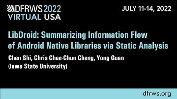 LibDroid: Summarizing information flow of Android Native Libraries via Static Analysis - USA 2022