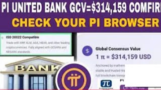 PINETWORK TERBARU~PINETWORK GCV = $314159 IN PI UNITED BANK APPS.