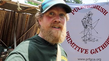 Puckerbrush Primitive Gathering 2018 Primitive skills, survival, & Bushcrafting Vlog #28