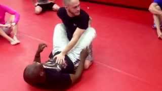 Coach Becks showing us a great triangle choke.
