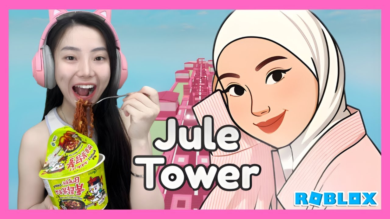 Challenge Makan Samyang Di Jule Tower - Roblox Indonesia