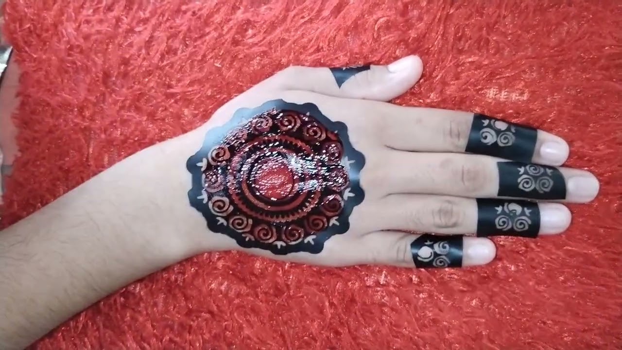 beautiful tikki mehndi sticker design