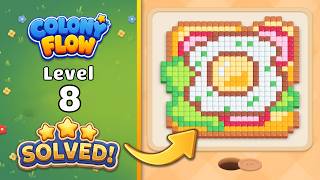 Colony Flow! - Level 8 Walkthrough 🧩 | Solution & Gameplay (ABI GAMES) 🐜