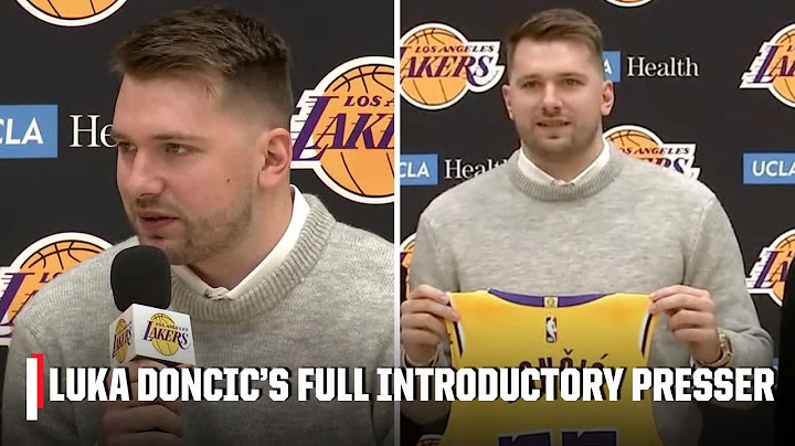Luka Doncic introduced as a member of the Los Angeles Lakers [FULL PRESS CONFERENCE] | NBA on ESPN
