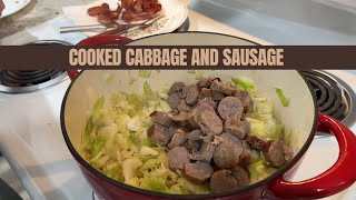 Cooked Cabbage and Sausage One Pot Meal St. Patrick’s Day #onepotmeal #onepotrecipe