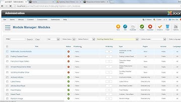 Scrolling Weather Show Joomla Module