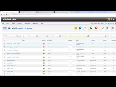 Scrolling Weather Show Joomla Module