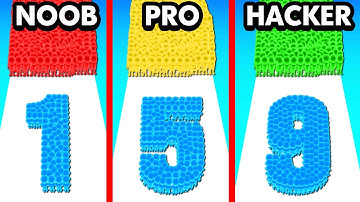 NOOB vs PRO vs HACKER COUNT NUMBER