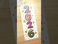 Satisfying glitter New Year 2026 card making #newyear2026 #craftsatisfying #newyears