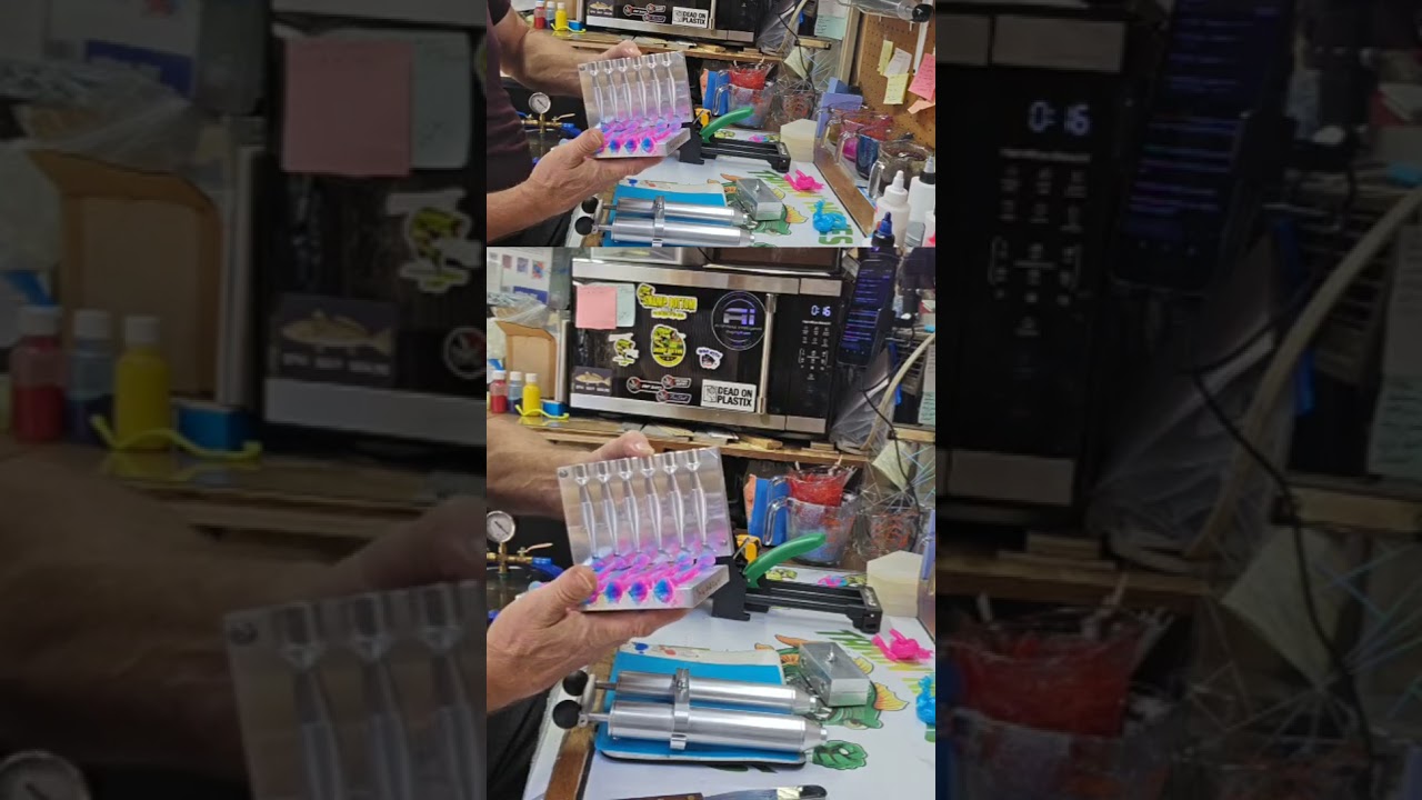 Cotton Candy Cypress Shads | #swampbottombaits on #Twitch