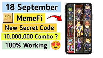 ( Level 1-12) memefi new secret combo 18 september | coin daily code today 18 september all levels