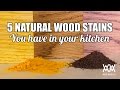 5 Weird Wood Staining Techniques. Natural Wood Coloring Hacks That Really Work.