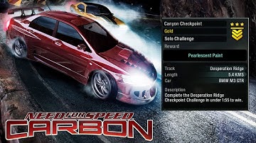 Need For Speed Carbon Challenge Series - Canyon Checkpoint Gold