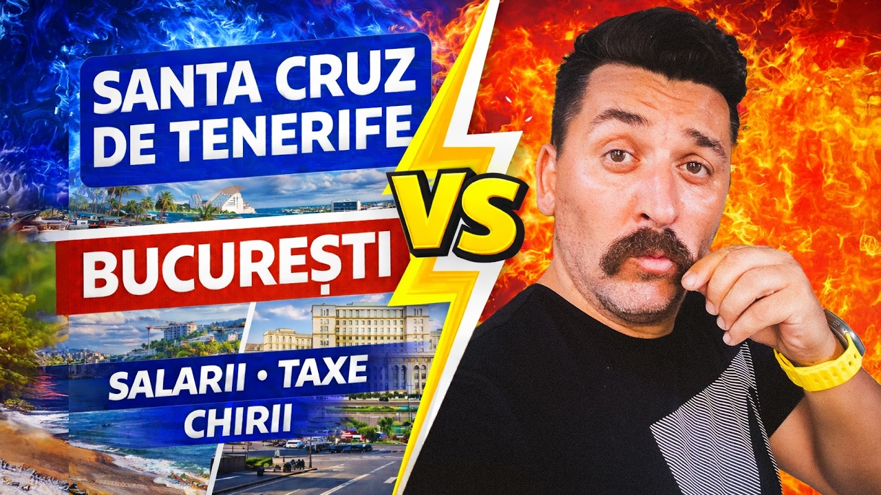 🌴 Santa Cruz de Tenerife vs. București |💰 Ghid real despre salarii, taxe și chirii 🇷🇴 🇪🇸