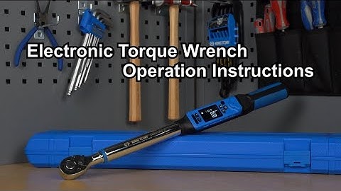 How to use an electronic torque wrench?【KING TONY TOOLS】