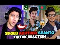 Pakistani react on bangladeshi tiktoker  shoeb akther shanto tiktoks  maadi reacts