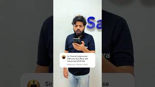 Shocking Subject Wise Difficulty  in JEE Advanced 2026 💀😱 #shorts #esaral #jee #jee2026 #jeeadvanced