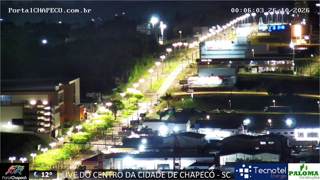 Live Downtown Chapecó Center – SC — Chapecó, Santa Catarina live camera thumbnail