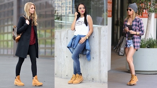 Gruñón visto ropa Sí misma How To Wear Timberland Boots - Outfits With Timberlands - YouTube