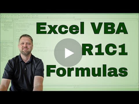 Excel VBA (Macro) FormualR1C1 formula notation