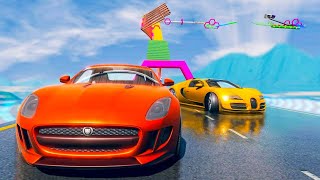 مشروع سيارات حيلة في نهاية المطاف: مستحيلة المثيرة سيارة المسارات لعبة 3D سيارة -لعبة Android screenshot 3