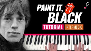 Como tocar "Paint it, black"(The Rolling Stones) - Piano tutorial y partitura