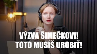 Chceš mier, Šimečka? Tak urob TOTO!