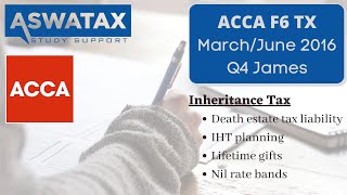 ACCA F6 TX - March/June 2016 Q4 James