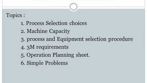 Introduction - Process Planning and Cost Estimation.