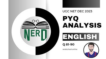 NTA UGC NET English: Detailed Analysis of Dec 2023 PYQs | Questions 81-90