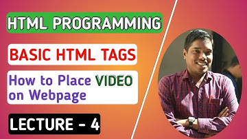 HTML Programming Lecture How to Use Video on Web pages using HTML5 | Basic HTML Video Tag | #html5