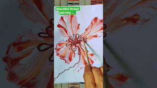 Beautiful thread Painting | Thread painting 🖌️#painting #shorts #ytshorts