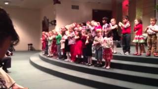 Isabella's christmas program 2012