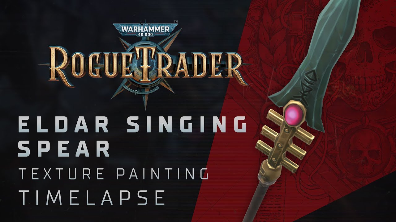 Eldar Singing Spear Texture Painting Timelapse | Warhammer 40,000: Rogue Trader