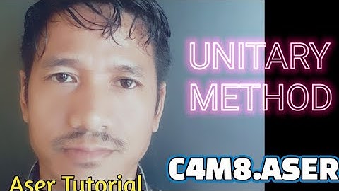 Class 4 math  Chapter 8|Unitary method|Exercise 8.1 QNo 3 to 5|C4m8.Aser
