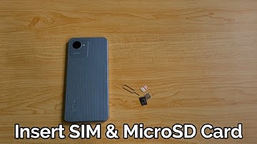 Realme C30 : Insert SIM & MicroSD card