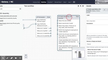 2 - Creating and editing simple workflows with Galaxy