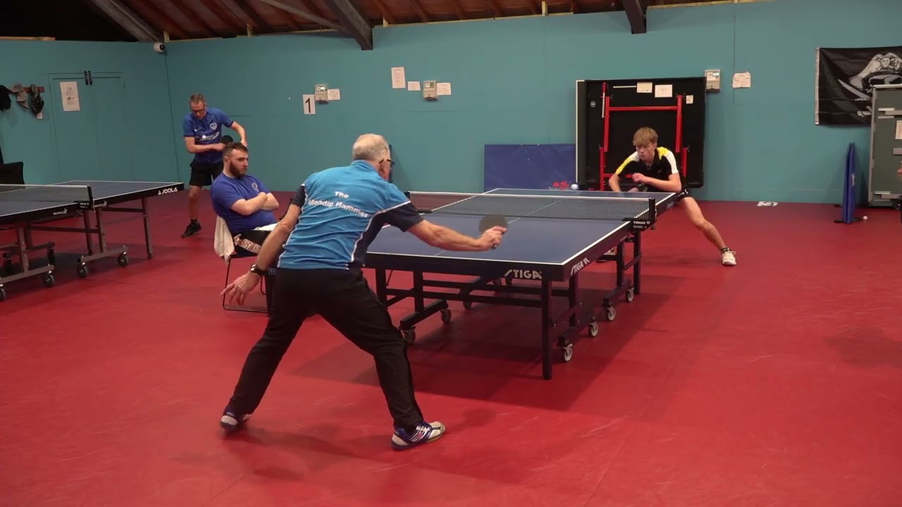 Nick Branch vs Charlie Callus - Semi-final Hardbat Table Tennis