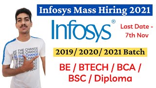 Infosys Recruitment 2021 for SE & OE Role | Infosys Off Campus Drive | Infosys Hiring Freshers
