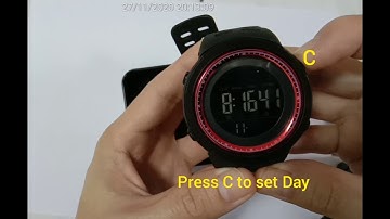 How to set SKMEI 1251 Watch (timer and date)