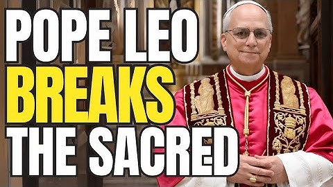 Shocking! Pope Leo XIV Alters the Ten Commandments and Breaks with Tradition