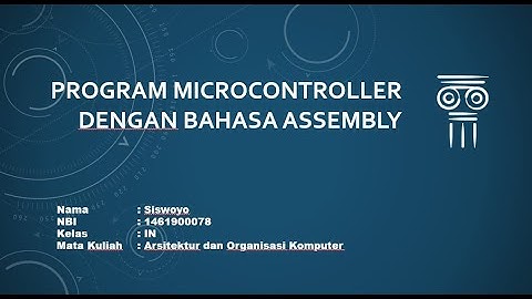 Program menyalakan lampu di Proteus 8 dengan bahasa Assembly
